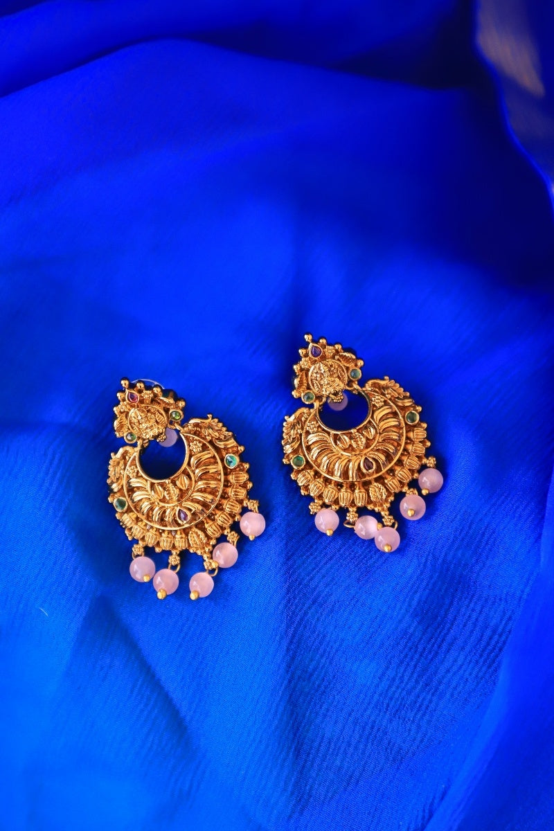 Temple Nakshi Lakshmi Earrings