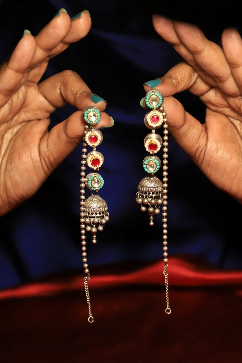 Kamal Tiered Jhumka