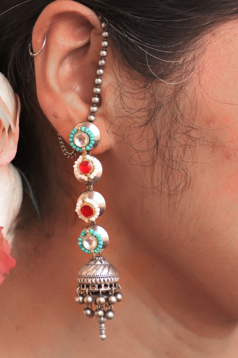 Kamal Tiered Jhumka