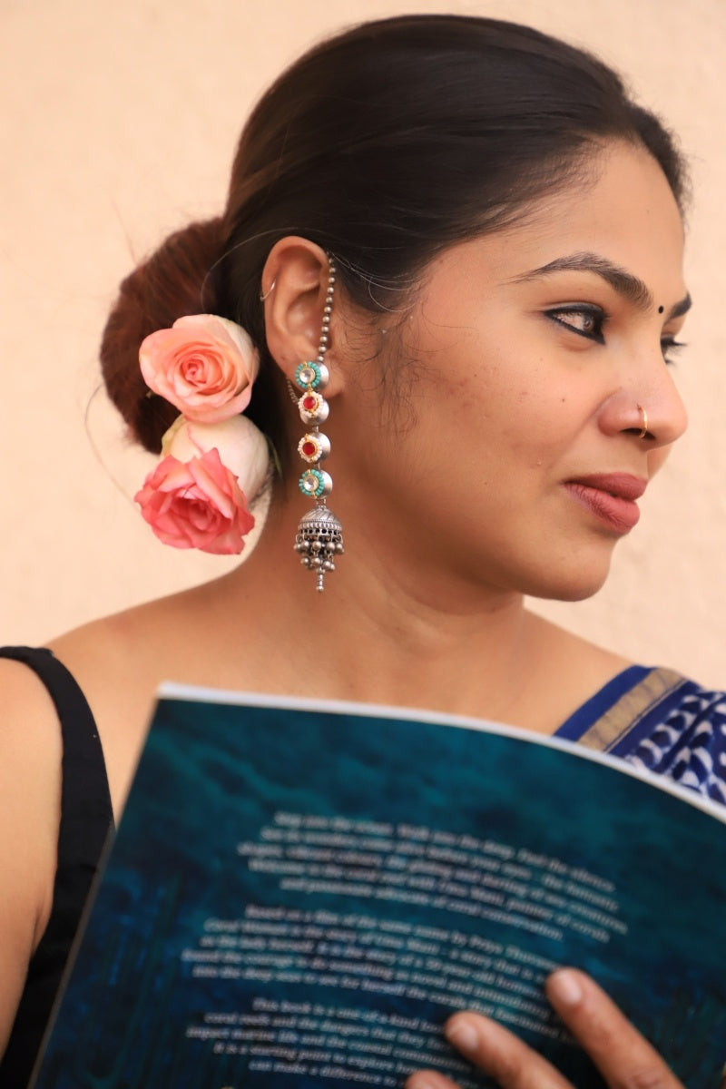 Kamal Tiered Jhumka