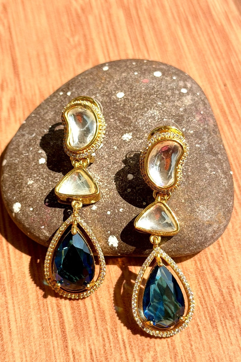 AD Midnight Petal Drop Earring