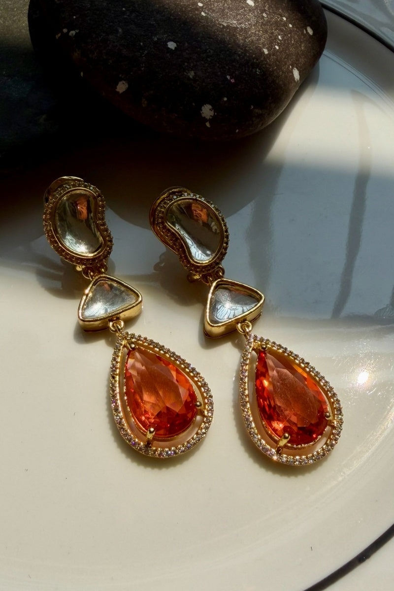 AD Midnight Petal Drop Earring