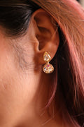 Mira Kundan Drop Set