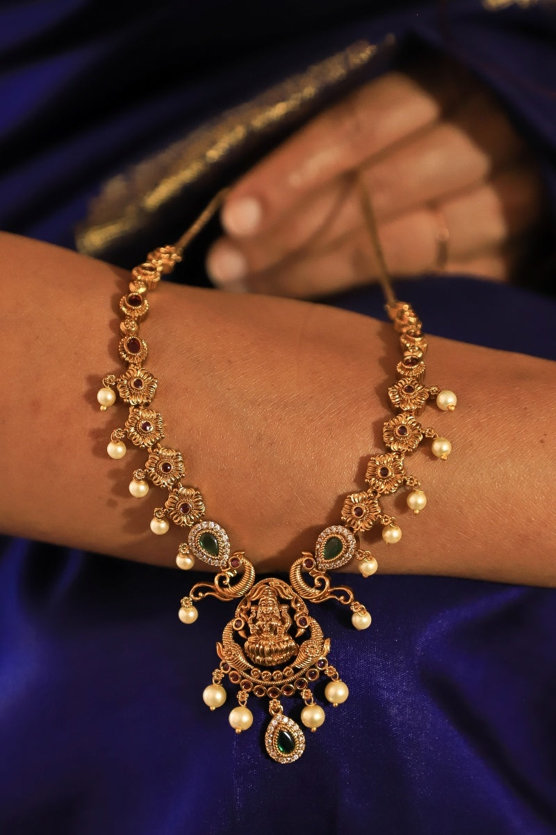 Temple-Nakshi Haram with Earring