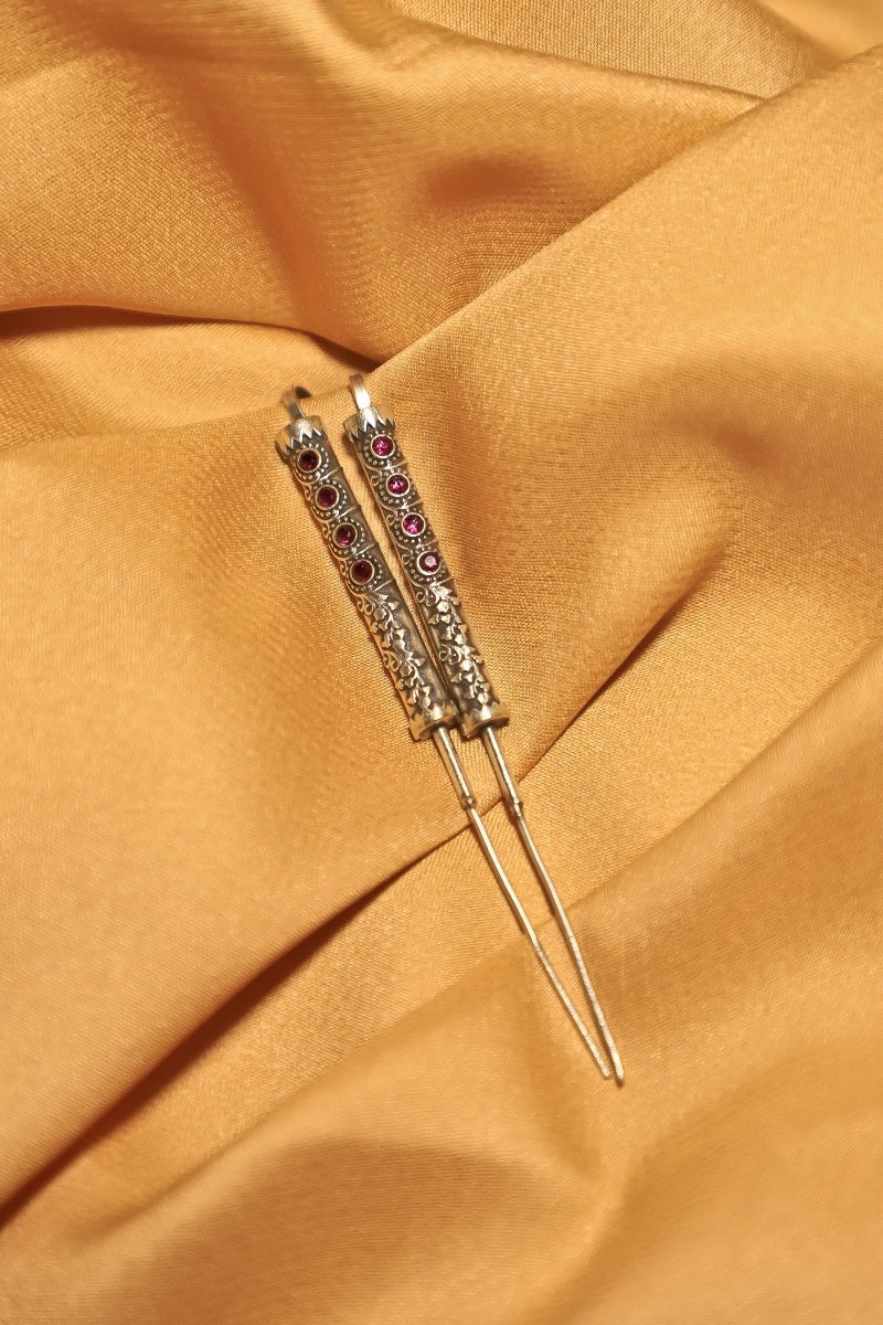 Navratna Needle Earring