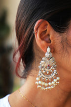 Peacock Motif Chandbali