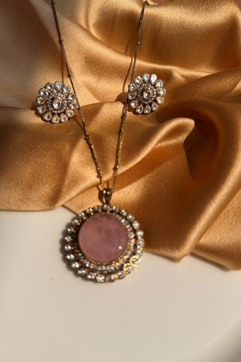 AD Rajbari Pendant with Earring