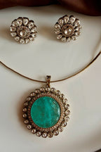 AD Rajbari Pendant with Earring