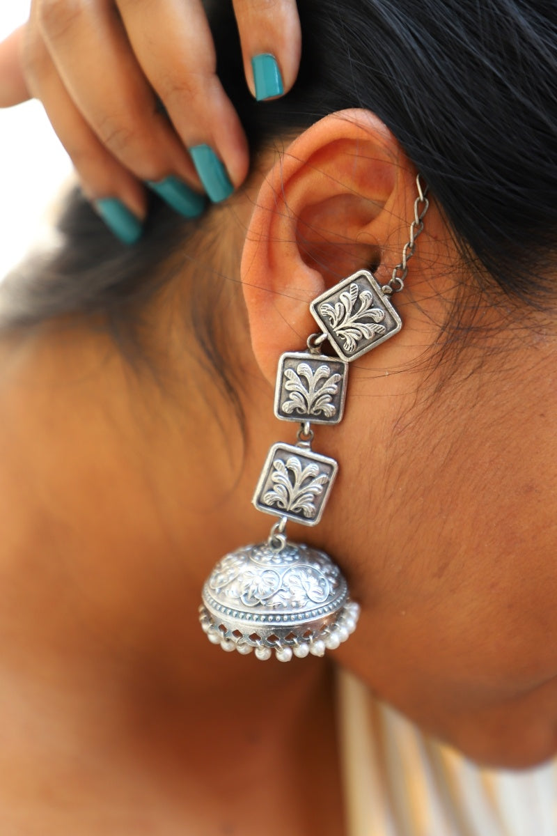 Sahara Jhumka with Kaan Chain