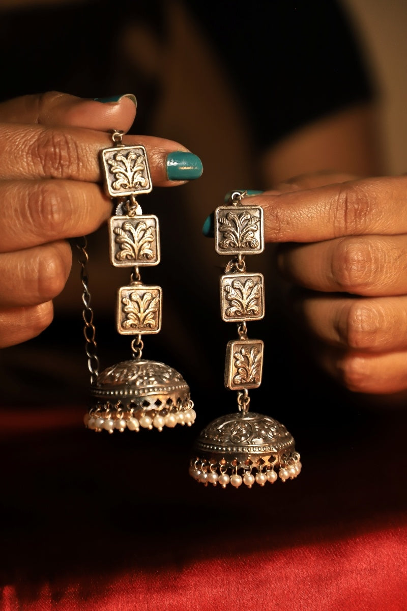 Sahara Jhumka with Kaan Chain