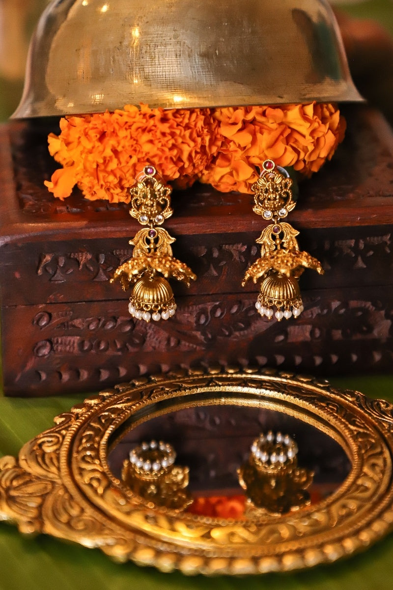 Temple-Suvarna Lakshmi Jhumka