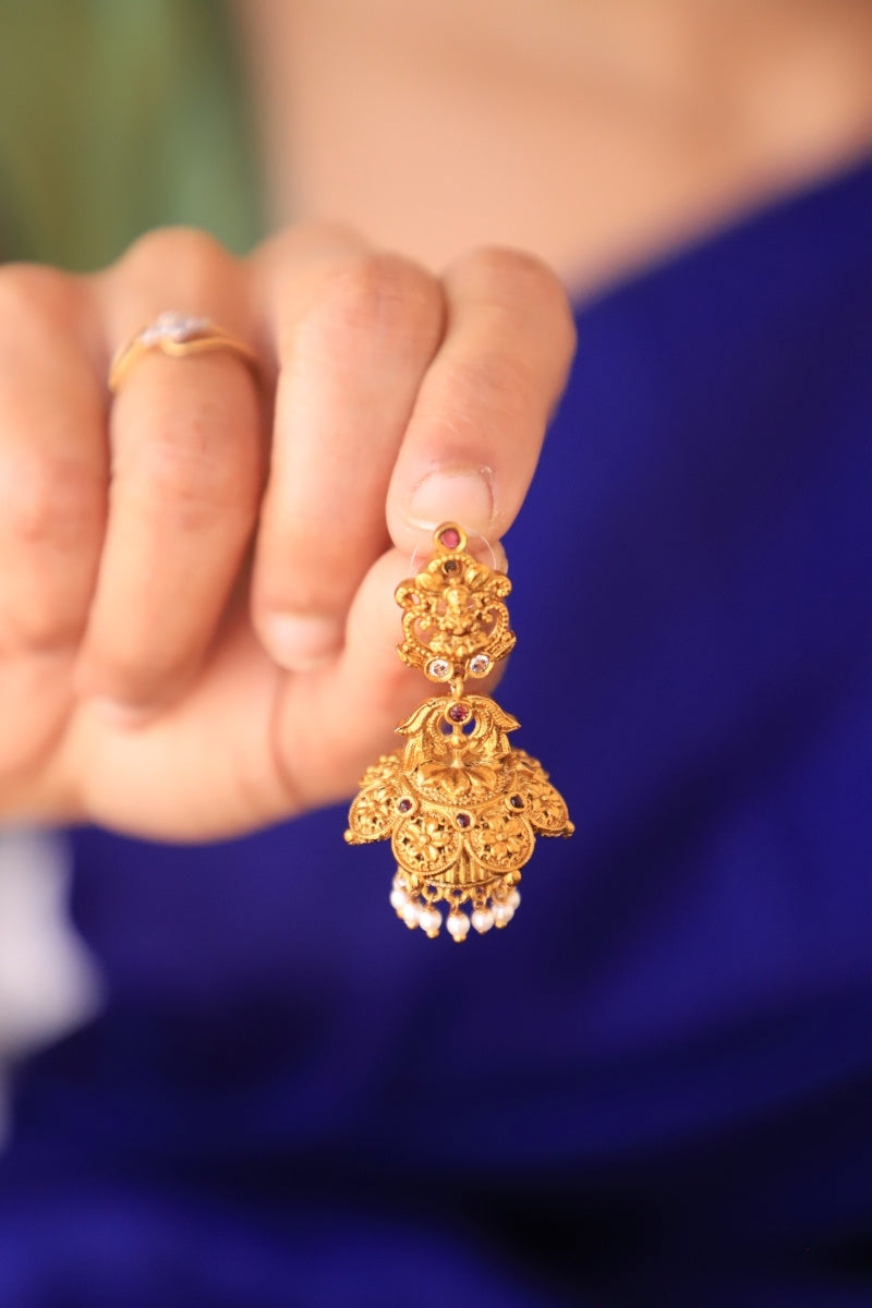 Temple-Suvarna Lakshmi Jhumka